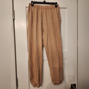 Zara Women's Tan Cotton Joggers Sz M